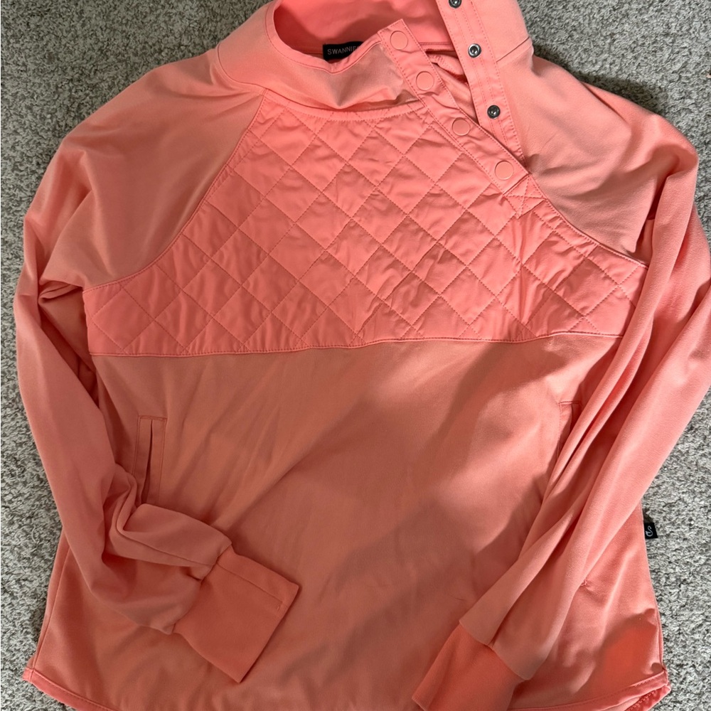 Swannies Golf Women's Coral Hoodie